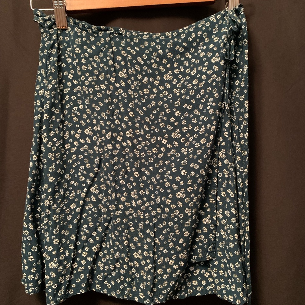 GAP Green Wrap Midi Skirt